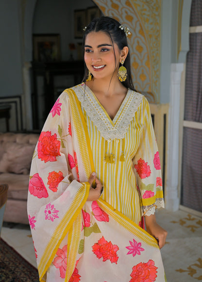 Punita Amber Cotton Suit Set