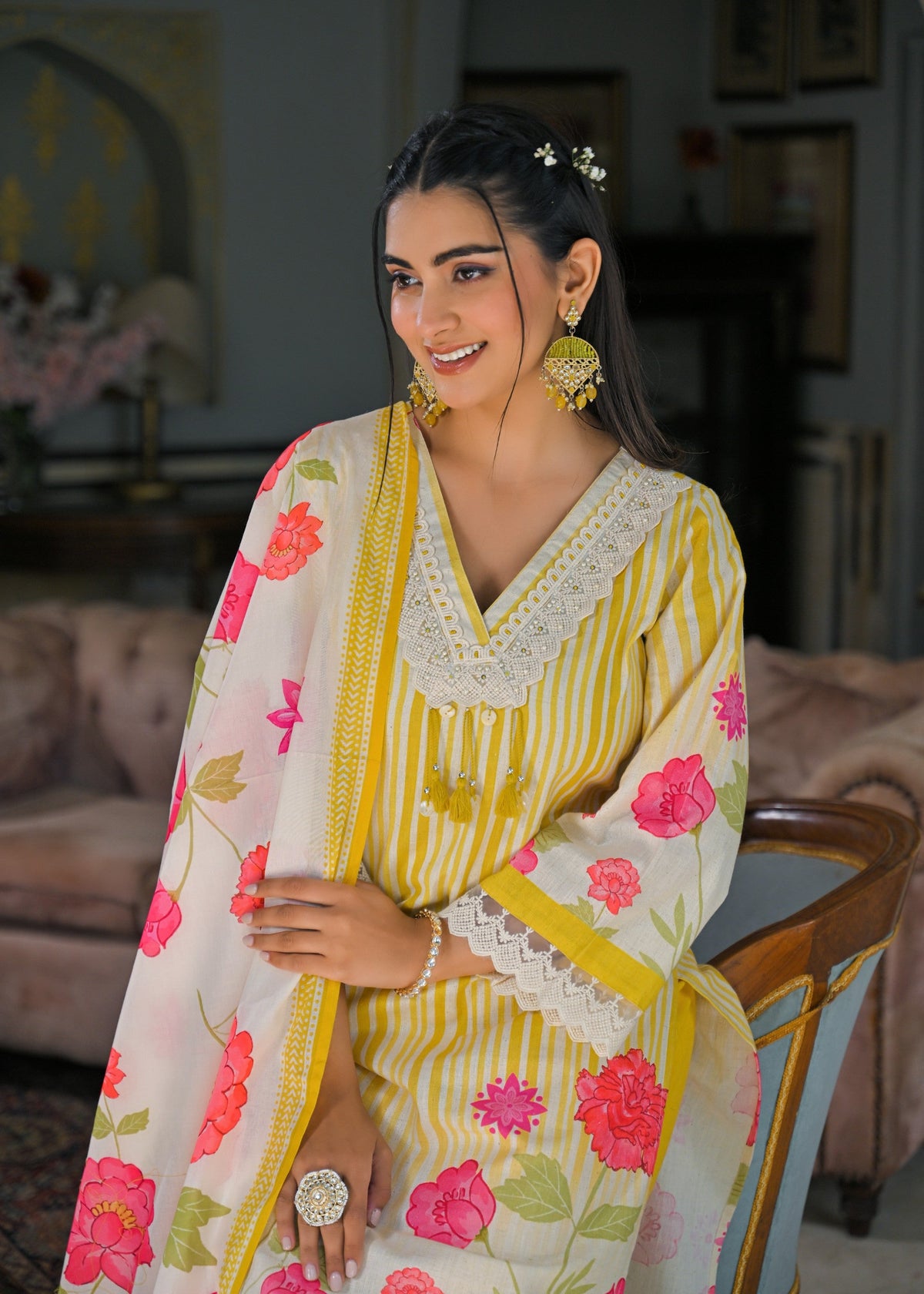 Punita Amber Cotton Suit Set