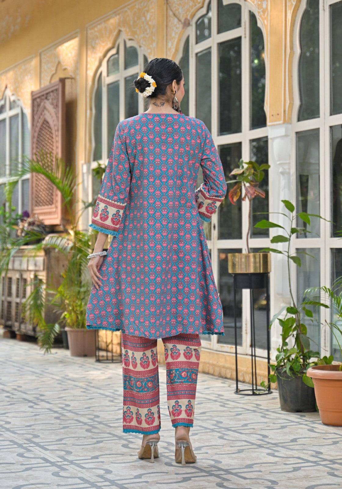 Bodhi Prussian Pure Cotton Suit Set