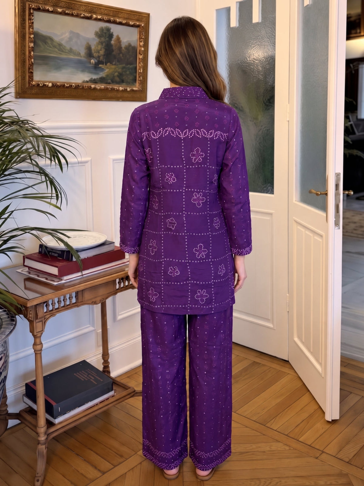 Poppi Amethyst Printed Premium Co-Ord Set