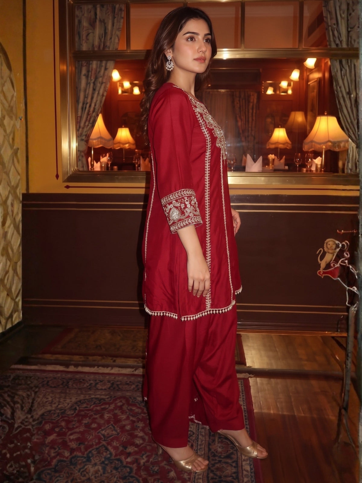 Poppi Blush Anarkali Suit Set