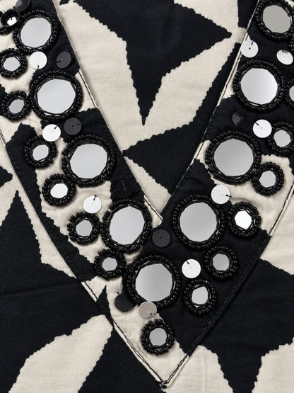 Poppi ebony mirror work co-ord set