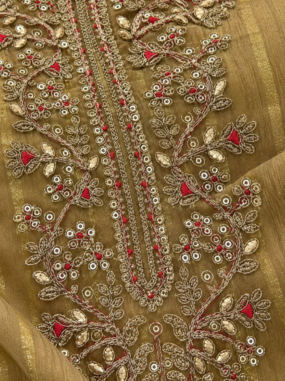 Poppi Gold Work Anarkali Suit Set