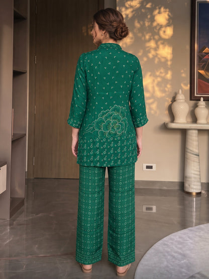 Poppi Jade Printed Premium Co-Ord Set