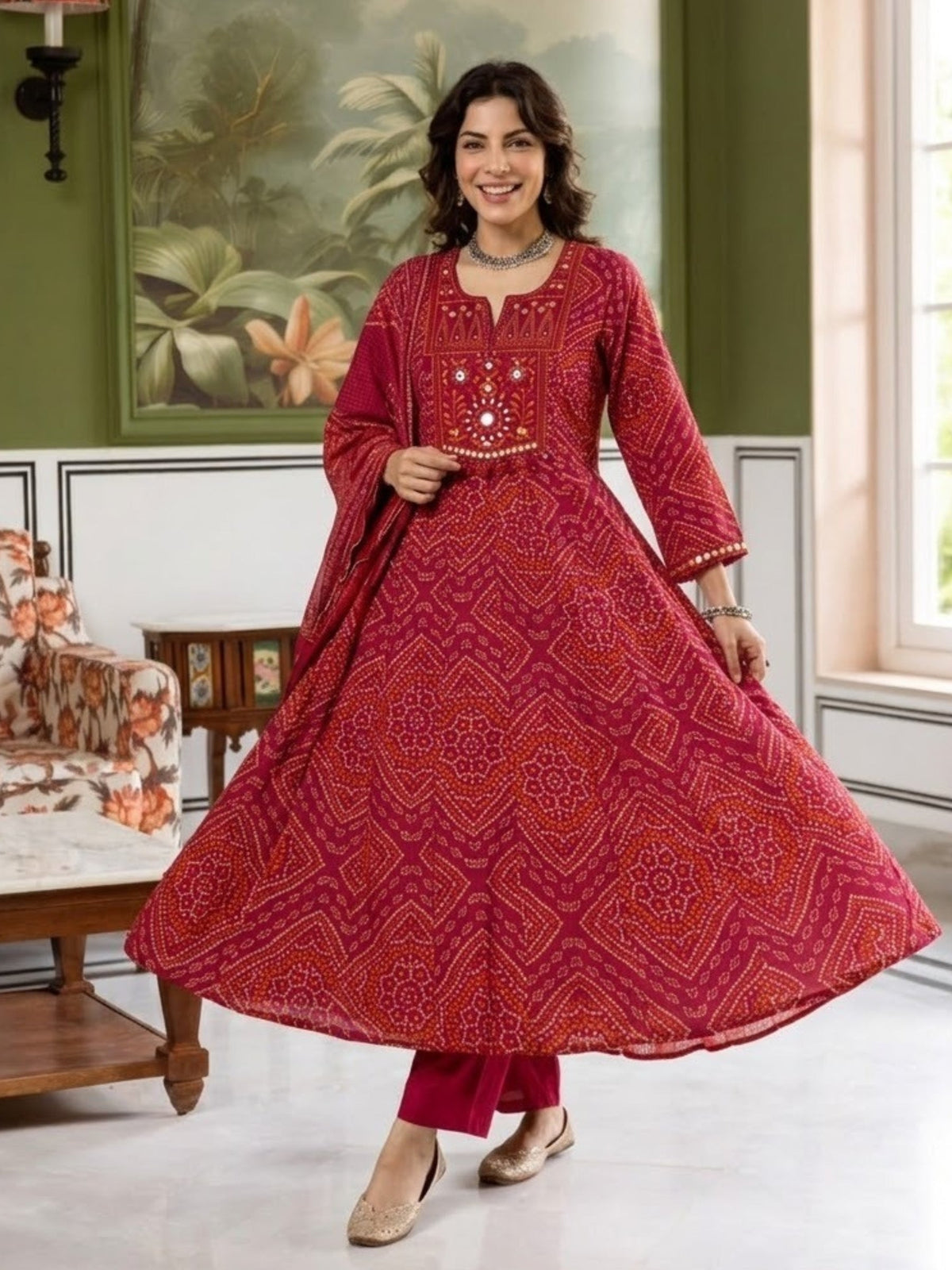 Poppi Petal Anarkali Suit Set