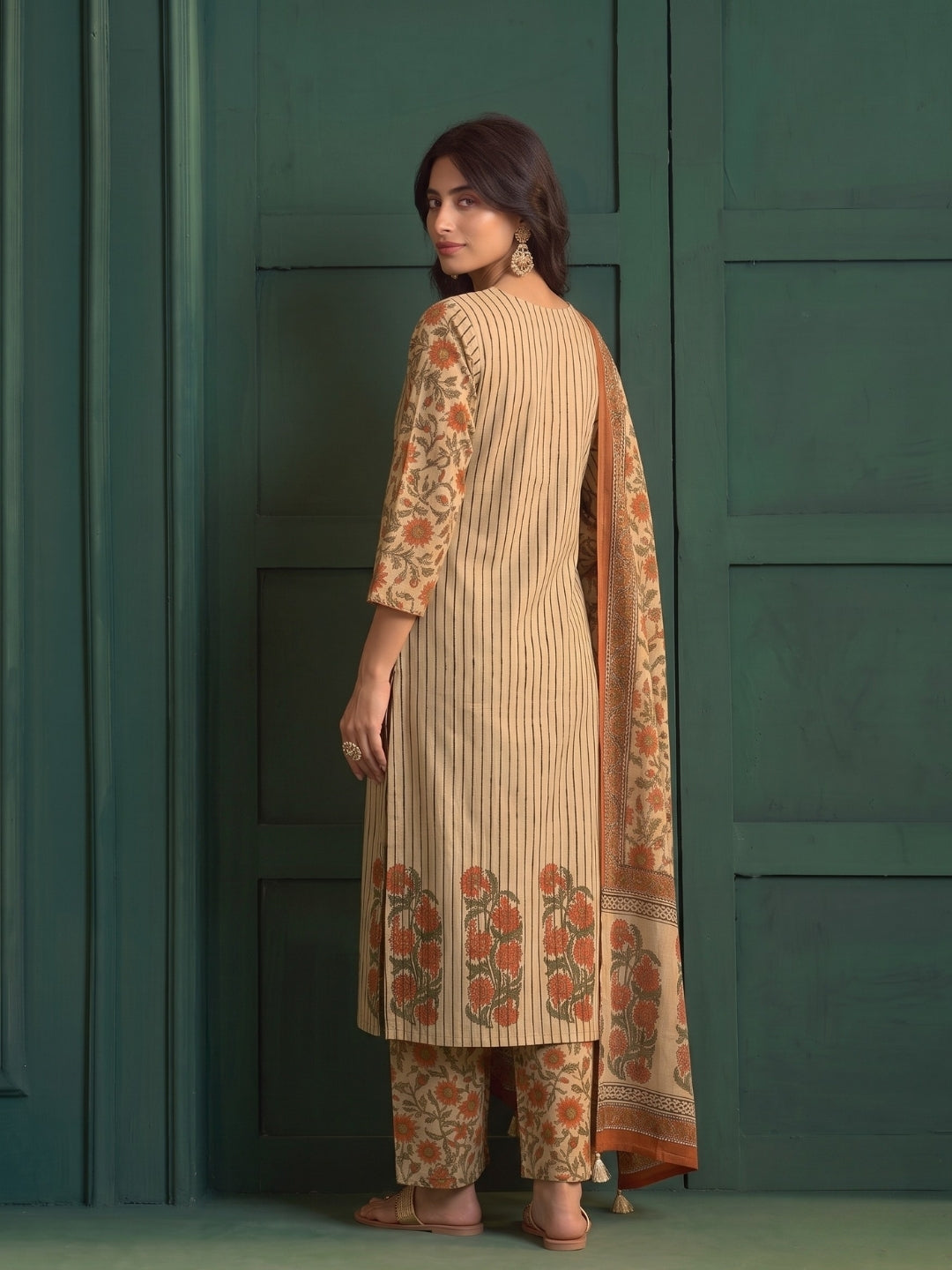 Poppi Terra Cotton Suit Set