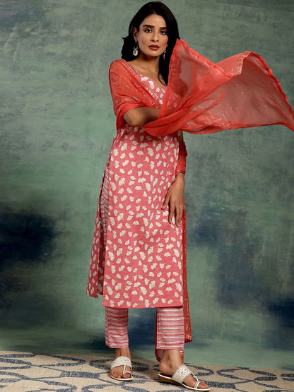 Women Ethnic Motifs Printed Regular Kurta with Trousers & With Dupatta