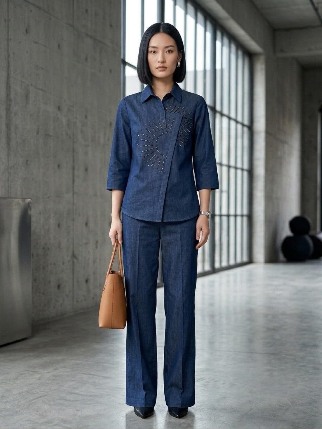 Prisha berlin denim co-ord set