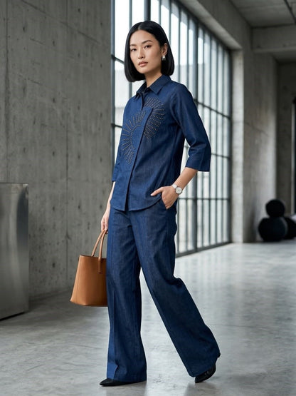 Prisha berlin denim co-ord set