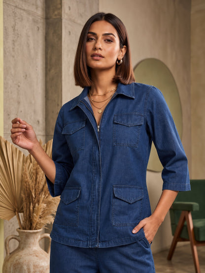 Prisha Brazil Denim Co-Ord Set