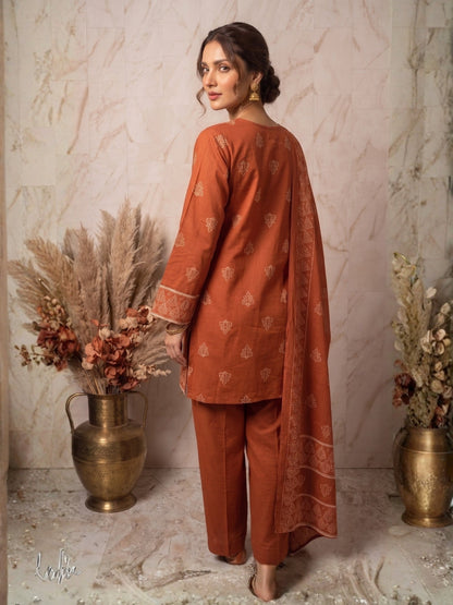 Prisha Citrus Cotton Farshi Suit Set