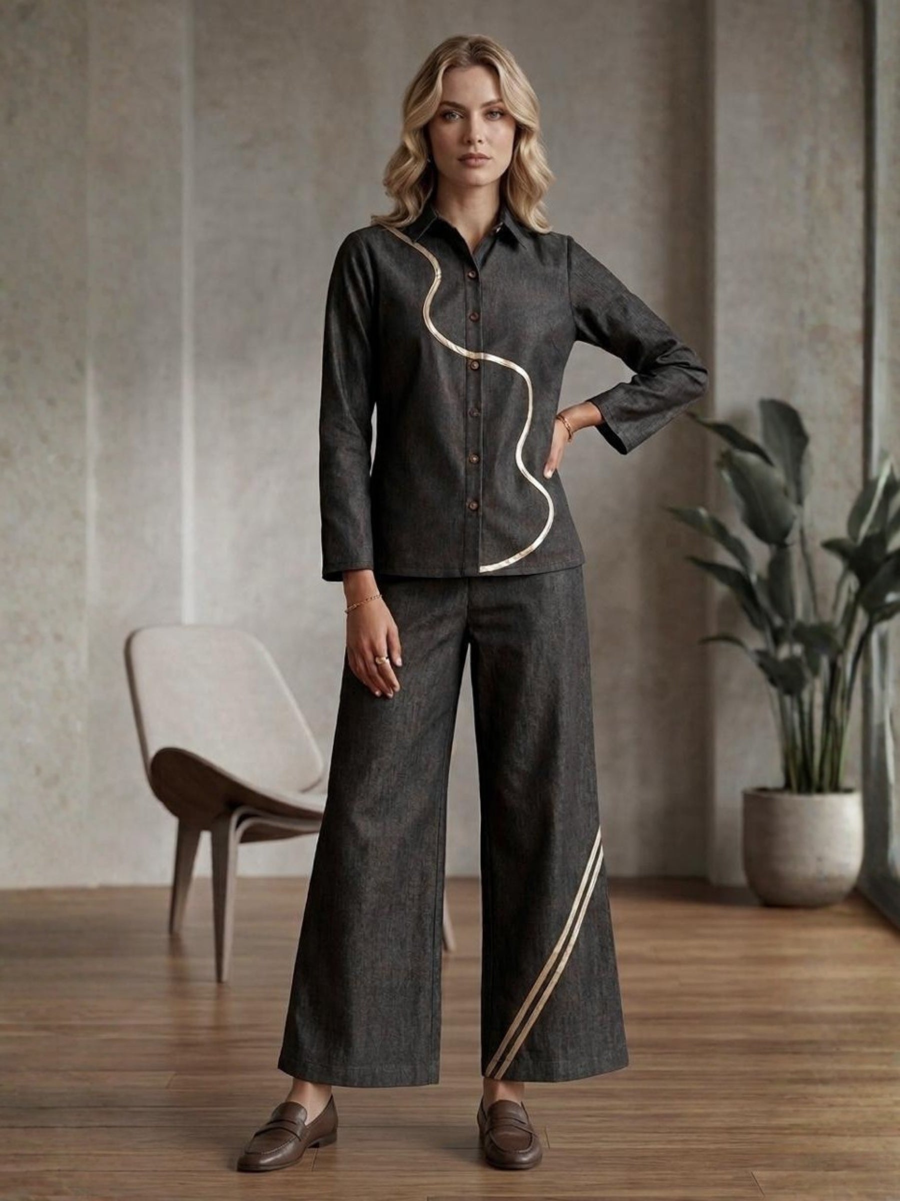Prisha Denmark Denim Co-Ord Set