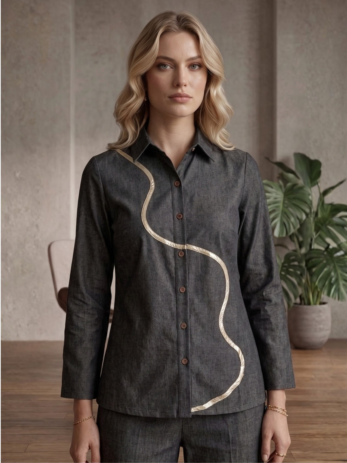 Prisha Denmark Denim Co-Ord Set