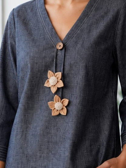 Prisha Indigo Denim Co-Ord Set