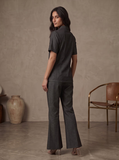 Prisha Asphalt Denim Co-Ord Set