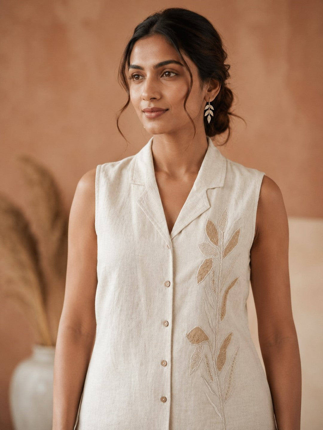 Prisha Harp Emboridery Waist Coat Pant Set