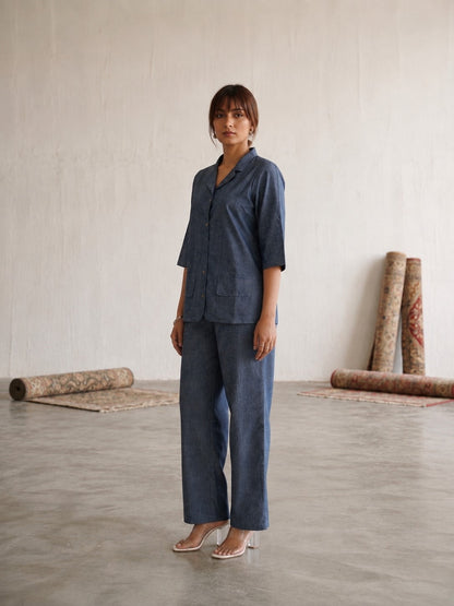 Prisha Korea Denim Co-Ord Set