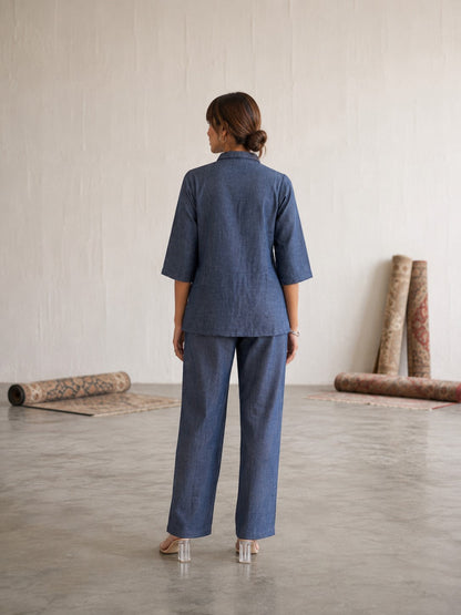 Prisha Korea Denim Co-Ord Set