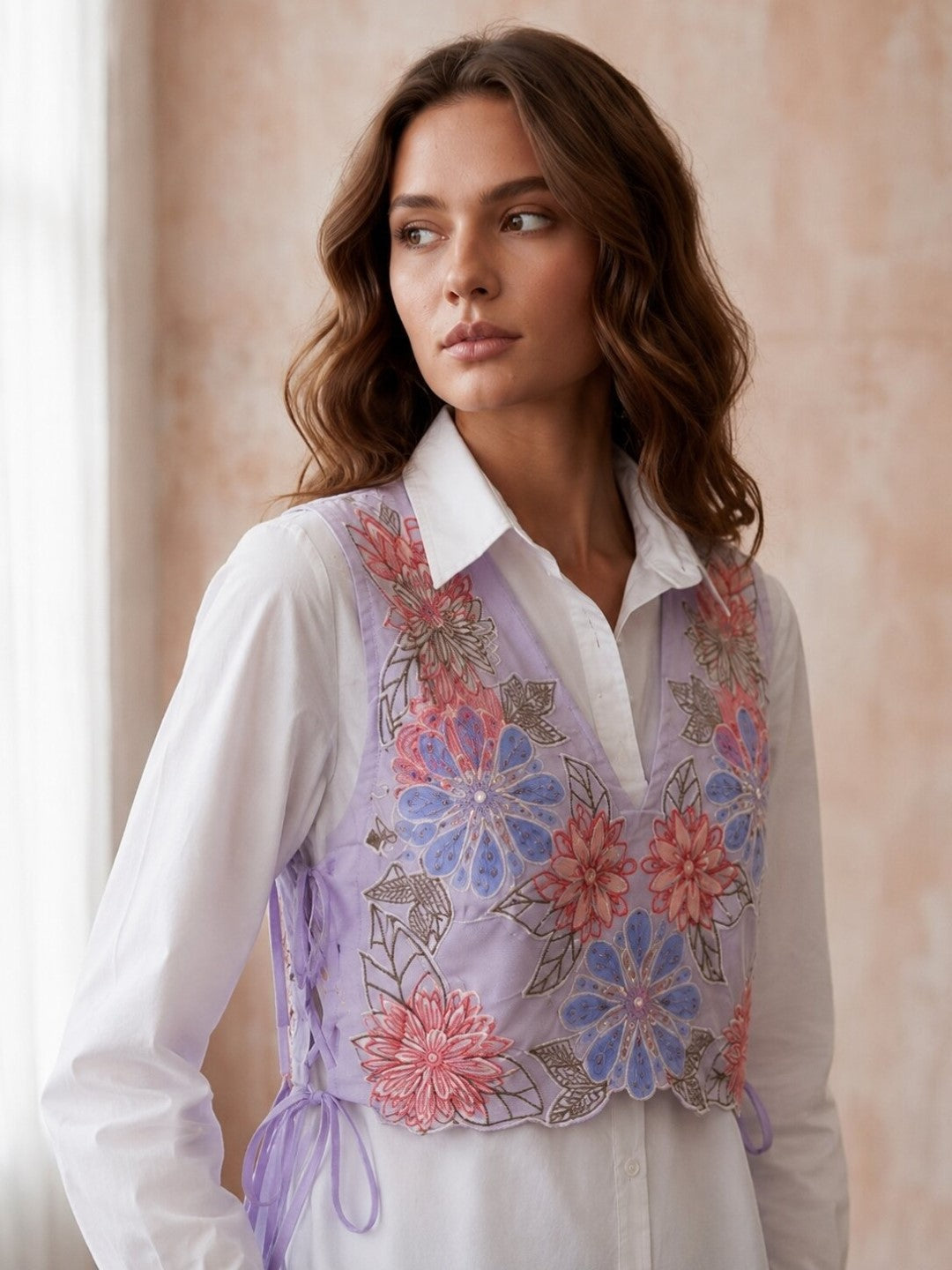 Prisha Lily BibStyle Embroidery Co-ord Set