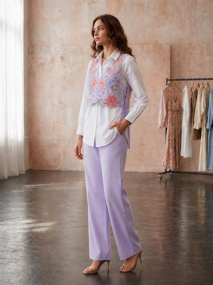 Prisha Lily BibStyle Embroidery Co-ord Set