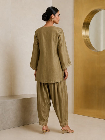 Prisha Luci Applique farshi Co-Ord Set