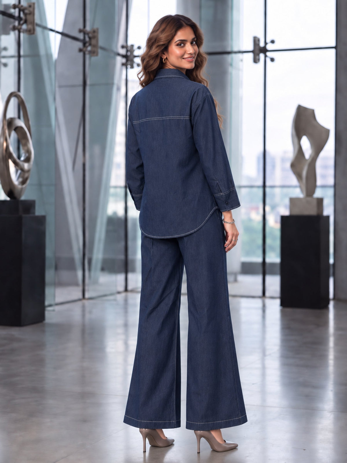 Prisha Madrid Denim Co-Ord Set
