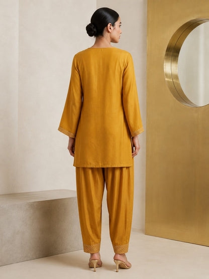 Prisha Mimosa Applique farshi Co-Ord Set