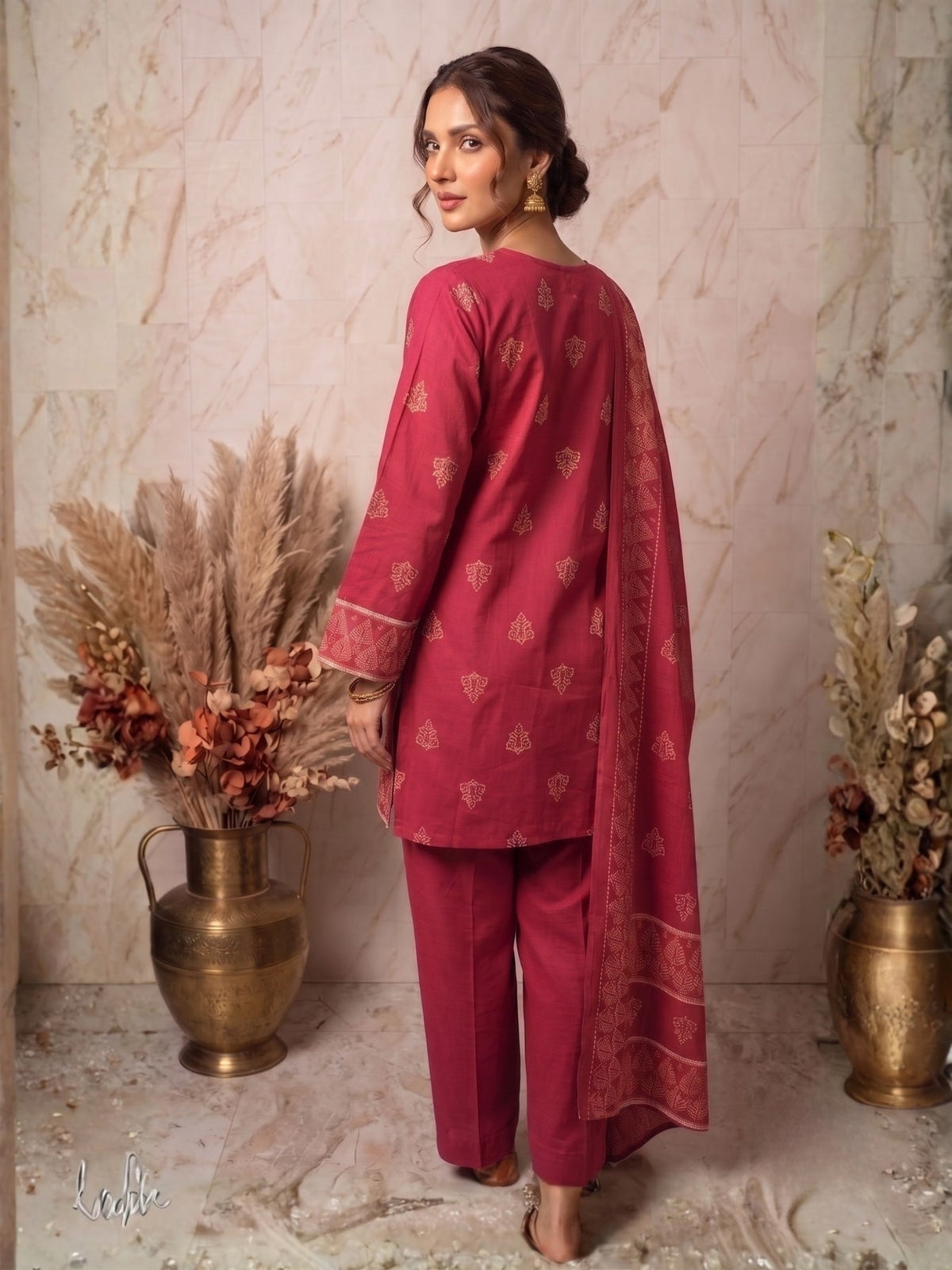 Prisha Misty Cotton Farshi Suit Set