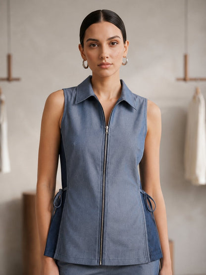 Prisha Patris Denim Co-ord Set