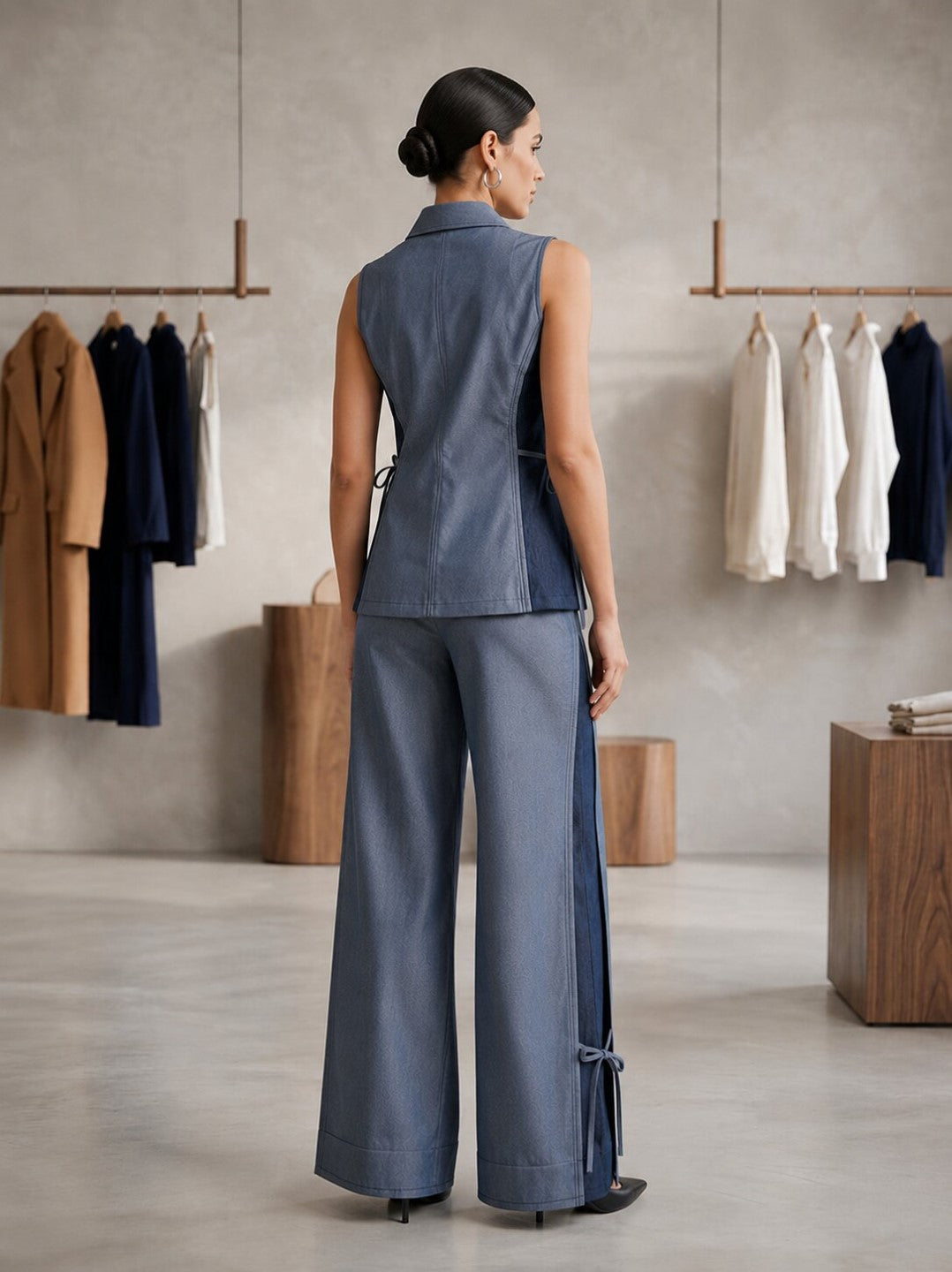 Prisha Patris Denim Co-ord Set