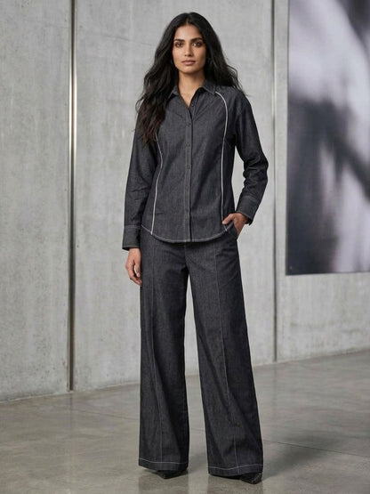 Prisha Poise Denim Co-Ord Set