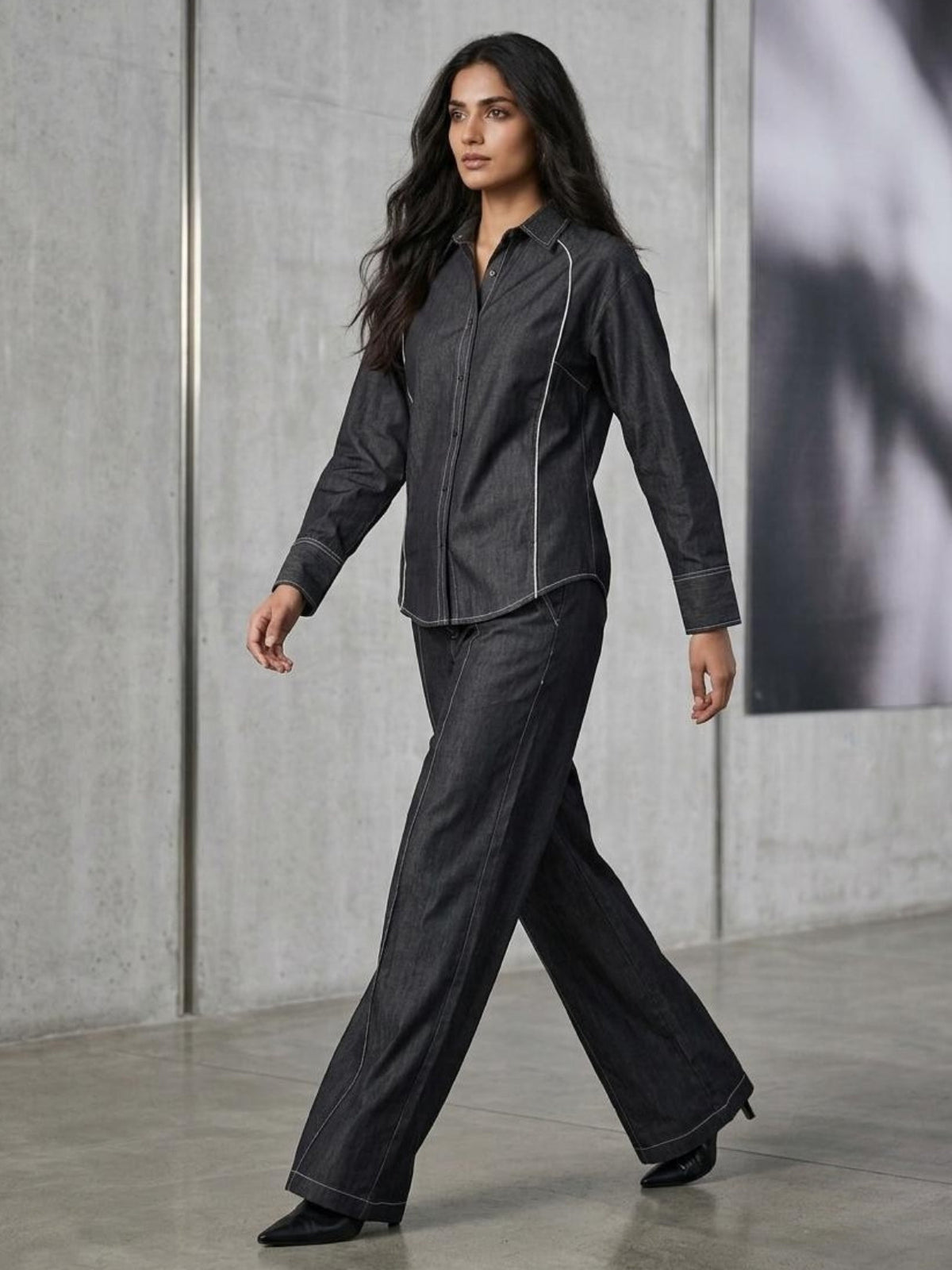 Prisha Poise Denim Co-Ord Set