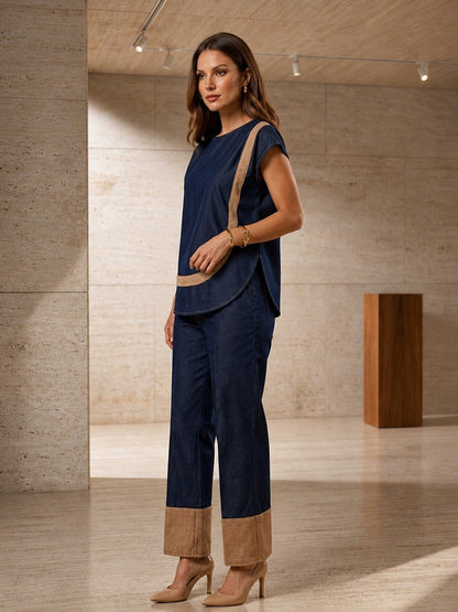 Prisha Spain Denim Co-Ord Set