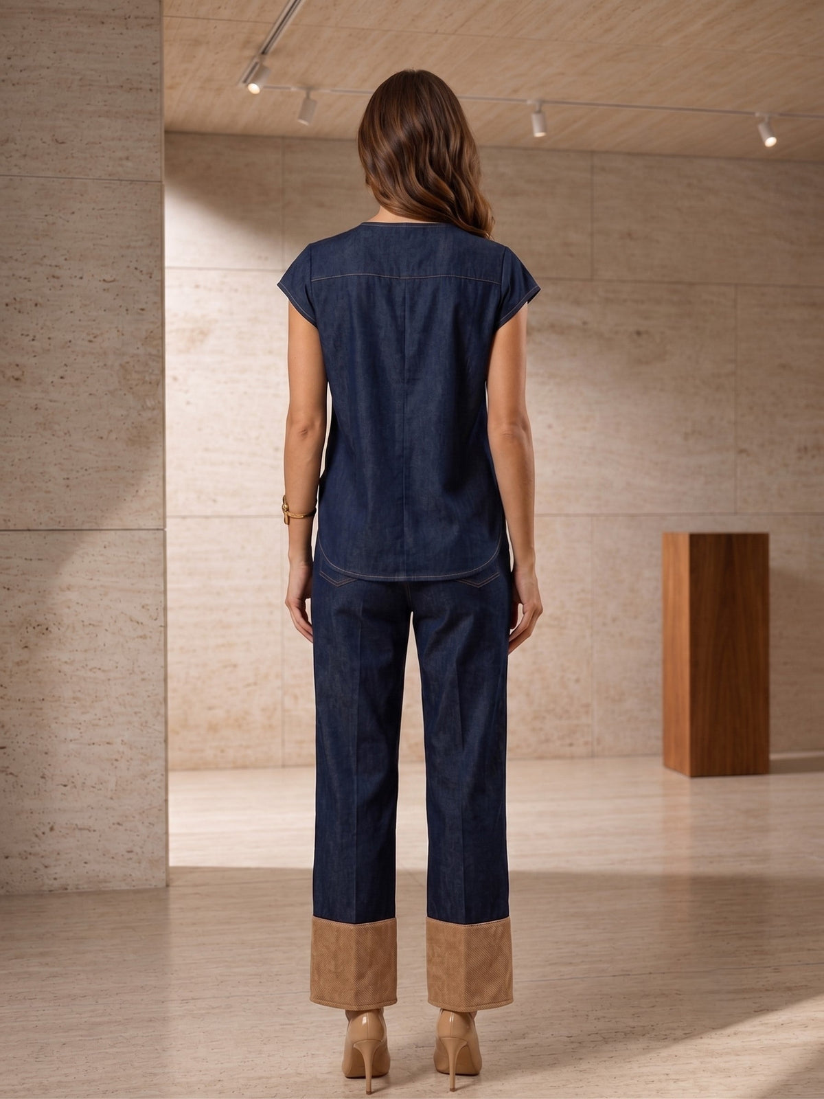 Prisha Spain Denim Co-Ord Set