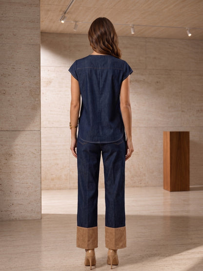Prisha Spain Denim Co-Ord Set