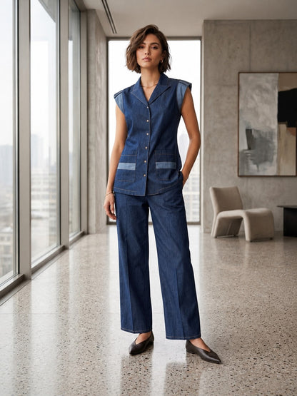 Prisha Sweden Denim Co-Ord Set
