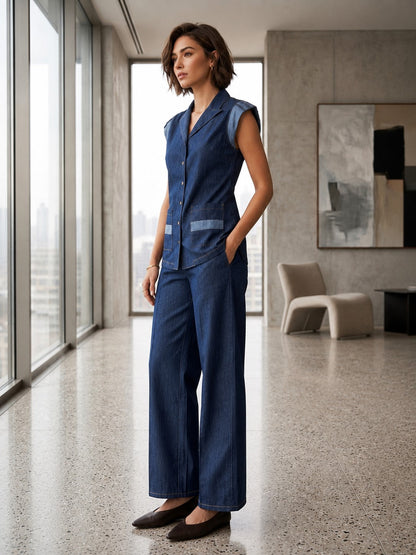 Prisha Sweden Denim Co-Ord Set
