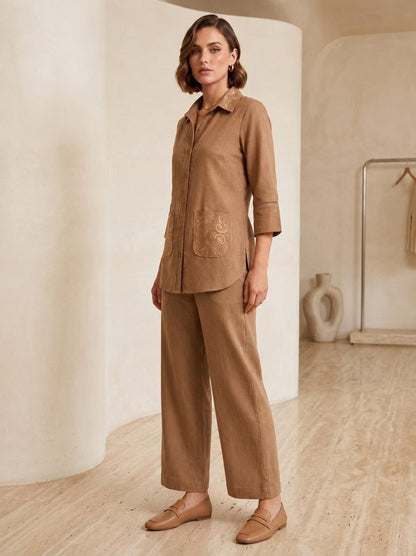 Prisha Verdun Embroidery Cotton Co-Ord Set