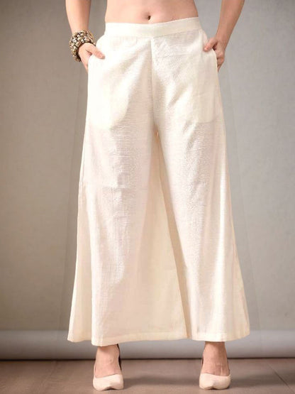 Women Solid Kurta with Palazzos