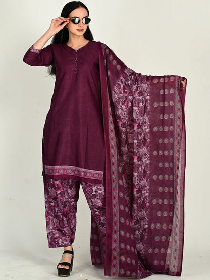 Dhiyona KL Women Ethnic Motifs Regular Kurta with Patiala & With Dupatta