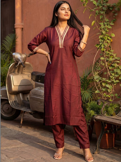 Women Regular Kurta with Trousers