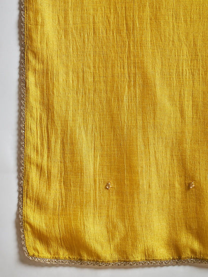 Dhiyona VA Women Regular Thread Work Kurta with Palazzos & With Dupatta