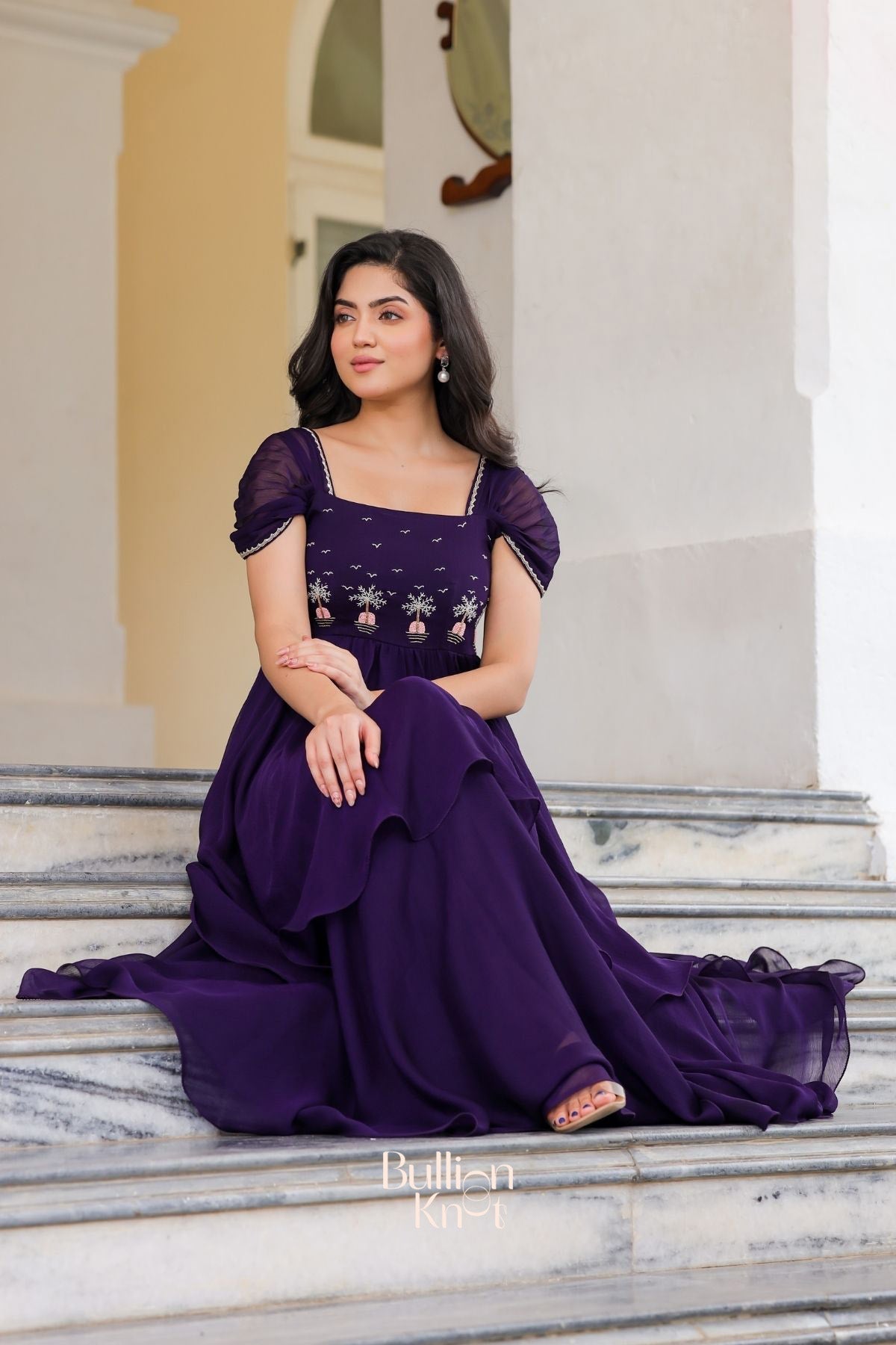 Dhiyona BN Prakshi Elegant Gown in Purple
