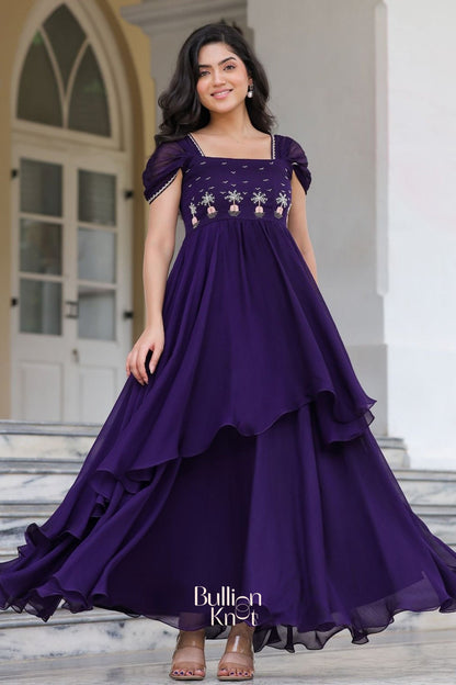Dhiyona BN Prakshi Elegant Gown in Purple