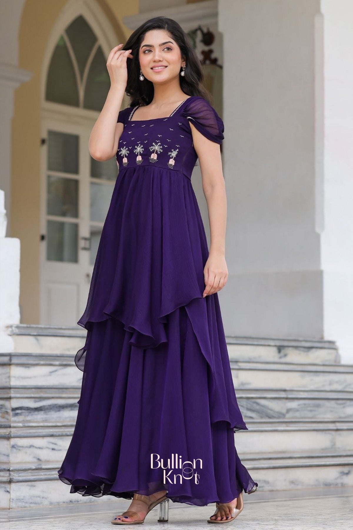 Dhiyona BN Prakshi Elegant Gown in Purple