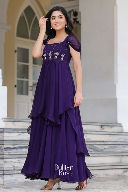 Dhiyona BN Prakshi Elegant Gown in Purple