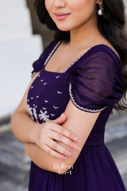 Dhiyona BN Prakshi Elegant Gown in Purple
