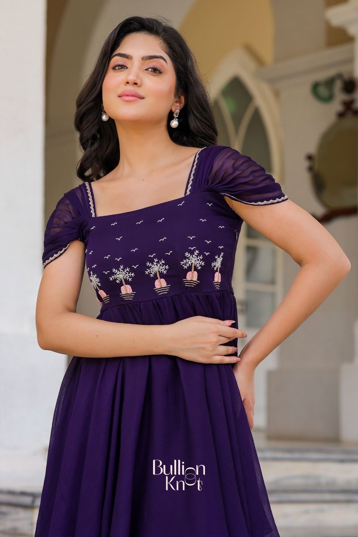 Dhiyona BN Prakshi Elegant Gown in Purple
