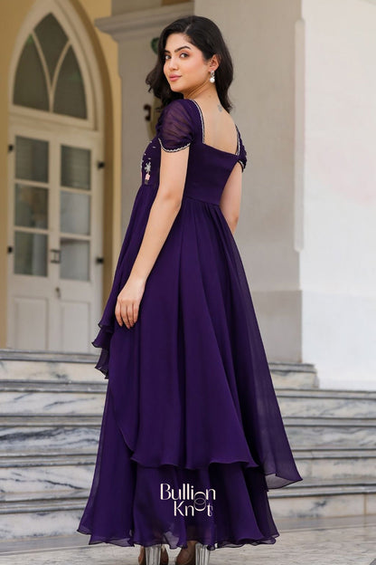 Dhiyona BN Prakshi Elegant Gown in Purple