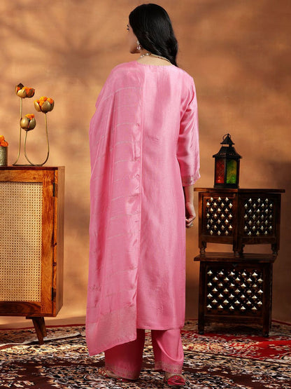 Dhiyona LL Women Floral Regular Kurta with Palazzos & With Dupatta